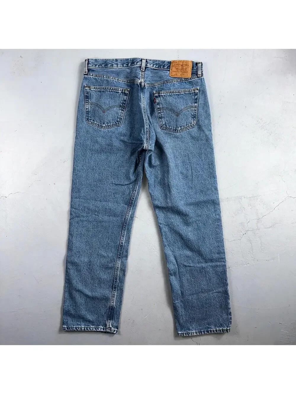 Levis 501 Vintage 90s USA XX Straight Leg Jeans Blue Med Wash 36x30 Act 34x29